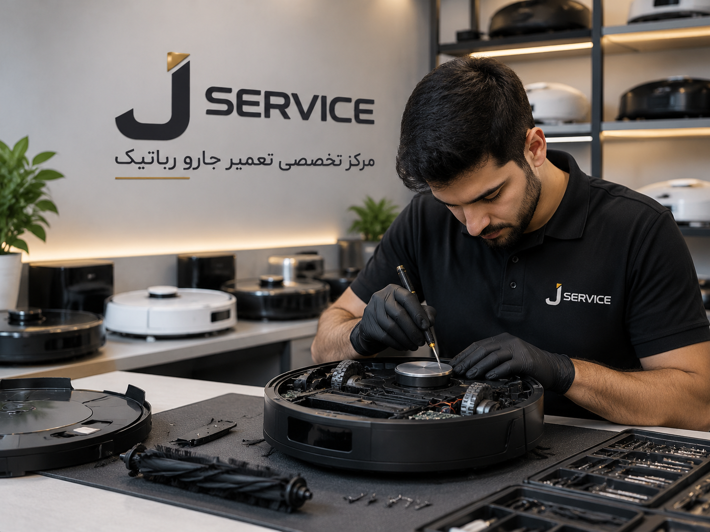 مرکز تخصصی تعمیر جارو رباتیک جِی‌سرویس
